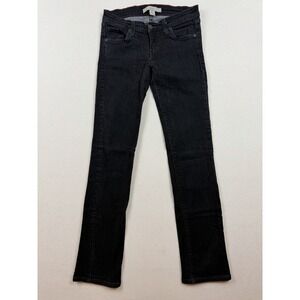XXI Women's Black Jeans Straight Skinny Stretch Size 27 Low Rise Y2K
